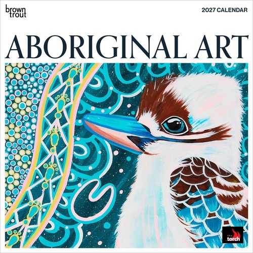 2027 Calendar Aboriginal Art Square Wall, Browntrout A07023