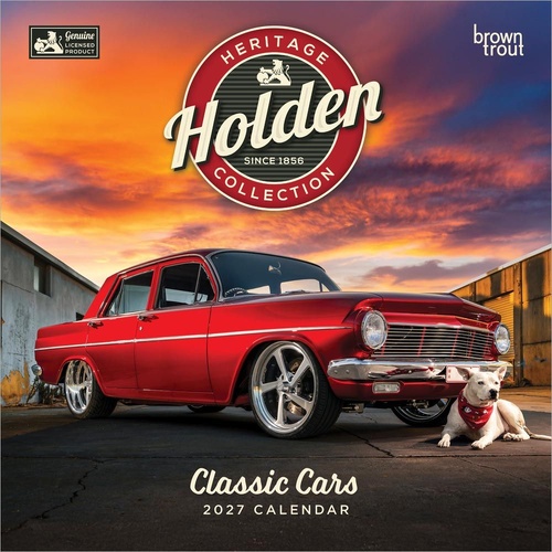 2027 Calendar Classic Holden Cars Square Wall, Browntrout A07153
