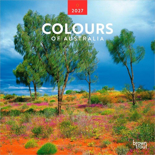 2027 Calendar Colours of Australia Square Wall, Browntrout A07177