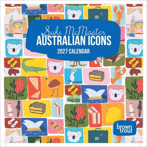 2027 Calendar Australian Icons Mini Wall, Browntrout A07542
