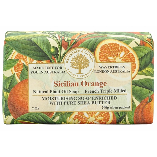 Wavertree & London Soap Bar 200 g - Classic Sicilian Orange WLORANGE