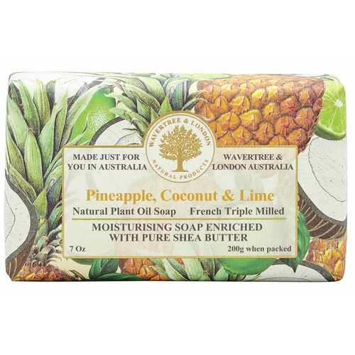 Wavertree & London Soap Bars - Pineapple, Coconut & Lime 200g