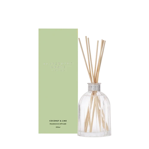 Peppermint Grove Reed Diffuser 200mL Coconut & Lime, Burchgrove FGD200COCO