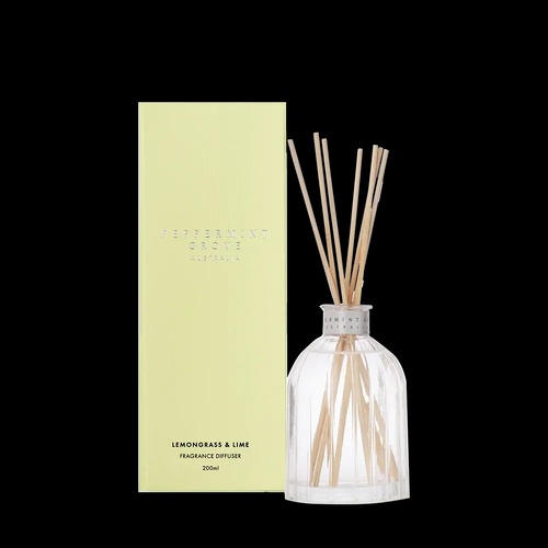 Peppermint Grove Reed Diffuser 200mL Lemongrass & Lime, Burchgrove FGD200LIME