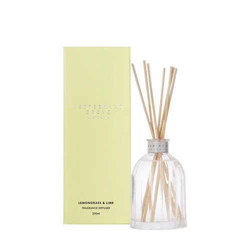 Peppermint Grove Reed Diffuser 200mL Lemongrass & Lime, Burchgrove FGD200LIME