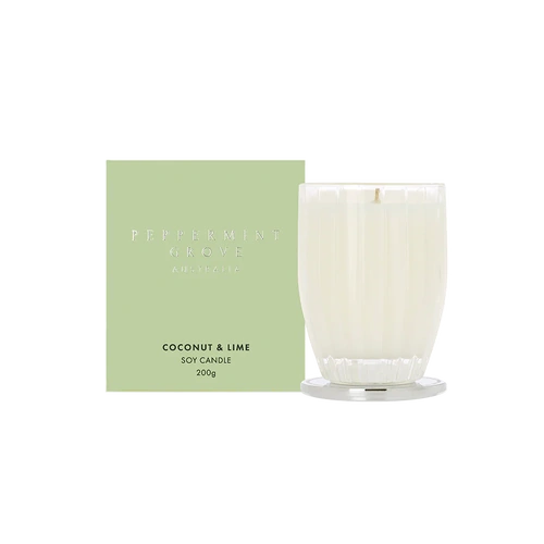 Peppermint Grove Scented Soy Candle 200g Coconut & Lime, Burchgrove CND200COCO