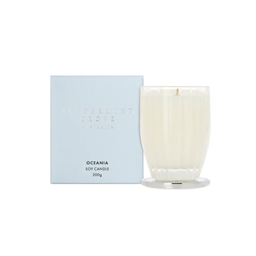 Peppermint Grove Scented Soy Candle 200g Oceania, Burchgrove CND200OCEA