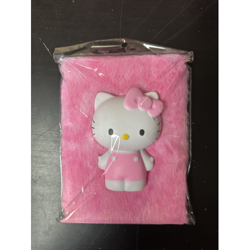 Fluffy Notebook A5 Lined - Hello Kitty 3D (Assorted Designs)