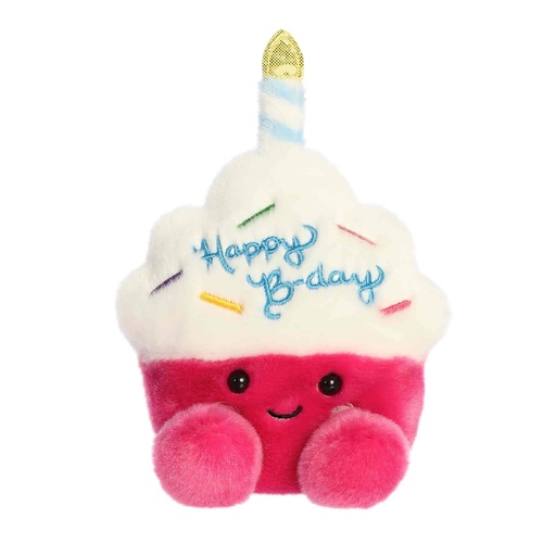 Aurora Palm Pals Plush 12cm Sparkle Birthday Cupcake, 34168