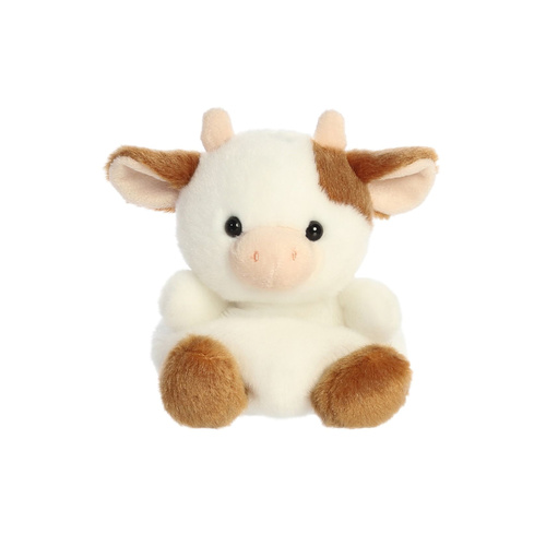 Palm Pals Plush 13cm Brown Cow, PLM74