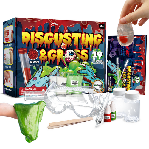Kaper Kidz Kurious Kidz Digusting & Gross Science Kit 10 Experiments, DT3470