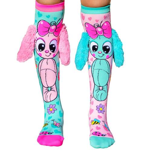 Madmia Socks Ages 6-99 One Size Fits Most - Bunny Novelty Socks