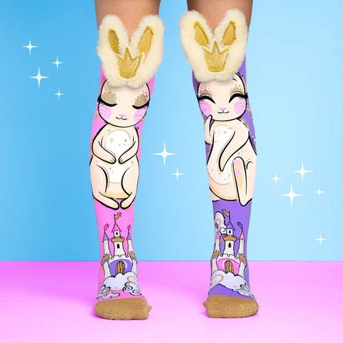 Madmia Socks Ages 3-5 Toddler LUX BUNNY Novelty Socks