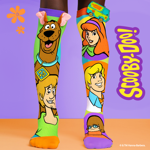 Madmia Socks Ages 6-99 One Size Fits Most - SCOOBY DOO Novelty Socks