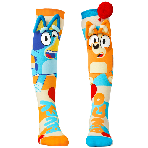 Madmia Socks Ages 6-99 One Size Fits Most - BLUEY Novelty Socks