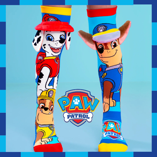 Madmia Socks Ages 3-5 Toddler PAW PATROL CHASE Novelty Socks