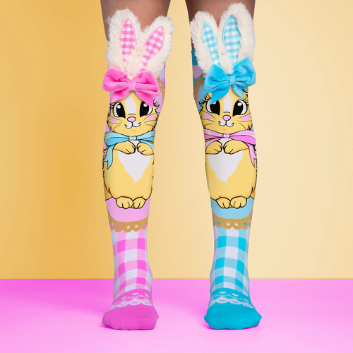 Madmia Socks Ages 3-5 Toddler BUTTERCREAM BUNNY Novelty Socks