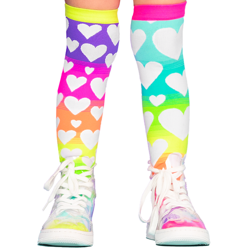 Madmia Socks Ages 6-99 One Size Fits Most - RAINBOW Novelty Socks