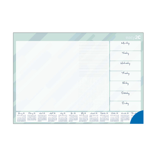 2026 Calendar easy2C 600x420mm Desk Pad 4245