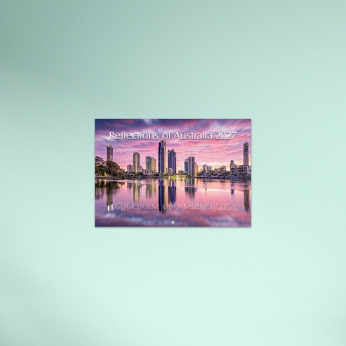 2027 Calendar easy2C Reflections of Australia A4 Booklet Horizontal Wall, 4233