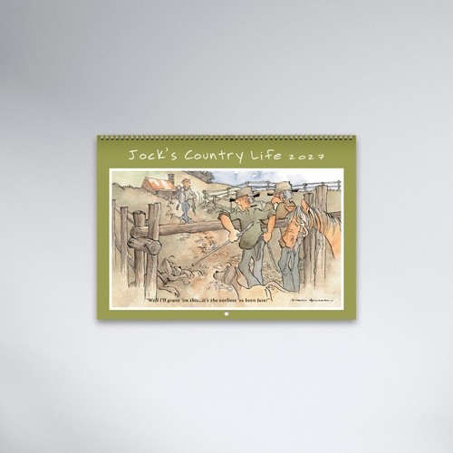 2027 Calendar easy2C Jock's Country Life 337x240mm Wiro Wall, 4242