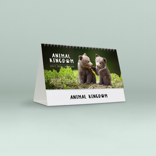 2027 Calendar easy2C Animal Kingdom 205x140mm Desk Easel, 4257