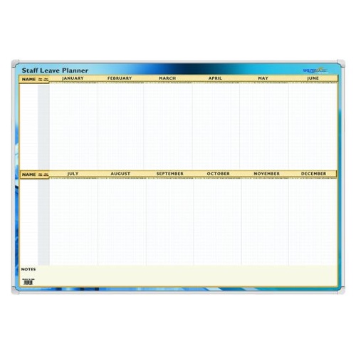 Collins Debden Writeraze Perpetual Staff Leave Planner Laminated 700x1000mm 16800