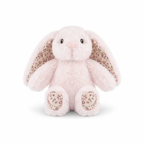 Lily & George Plush 22cm Littlefoot Bunny - Floral Sweet Pink, WLG-832