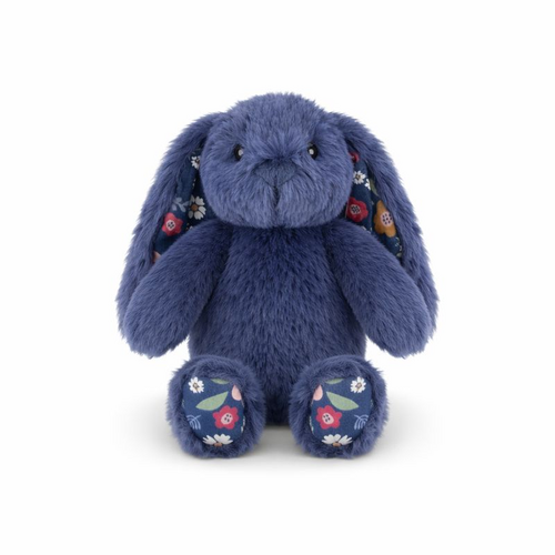 Lily & George Plush 22cm Littlefoot Bunny - Floral Sapphire, WLG-841