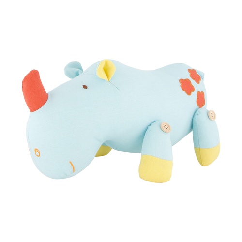 Lily & George Plush 15cm Safari Friends - Hank the Rino, WLG-849