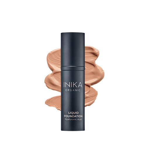 INIKA Organic Liquid Foundation 30mL Hyaluronic Acid Tan, NLI004