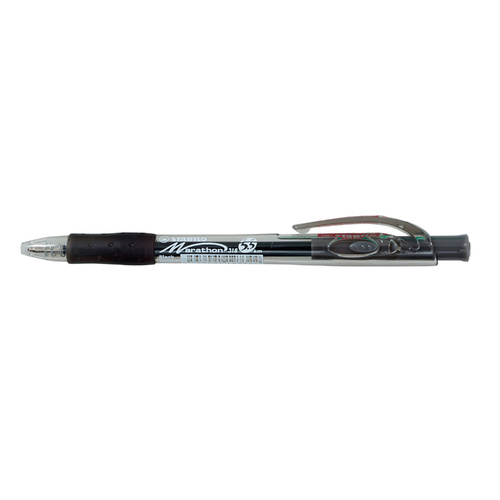 Stabilo Marathon Ballpoint Pen Medium Black Box of 10, ACCO 0320320