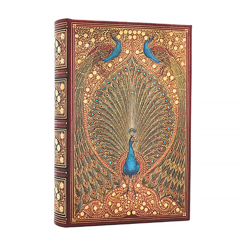 2026 Diary Paperblanks Mini Day-At-A-Time  Hardcover Hafiz's Peacocks