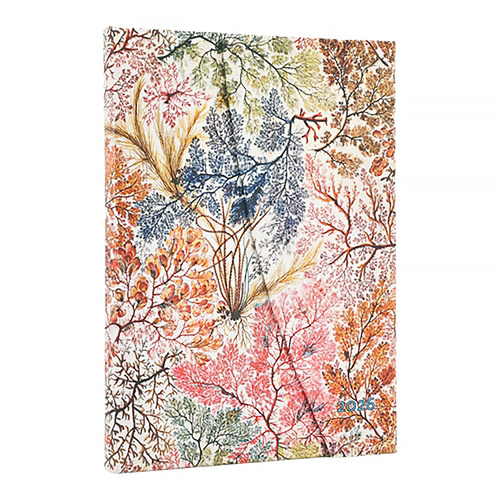 2026 Diary Paperblanks Midi Week-At-A-Time Horizontal Hardcover Anemone