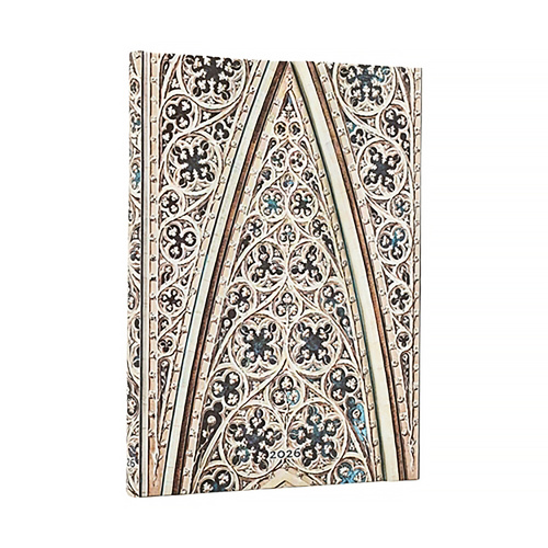 2026 Diary Paperblanks Midi Week-At-A-Time Vertical Hardcover Vault of the Milan Cathedral