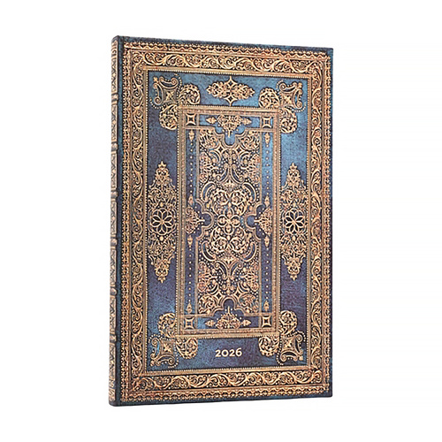 2026 Diary Paperblanks Maxi Week-At-A-Time Horizontal Hardcover Blue Luxe