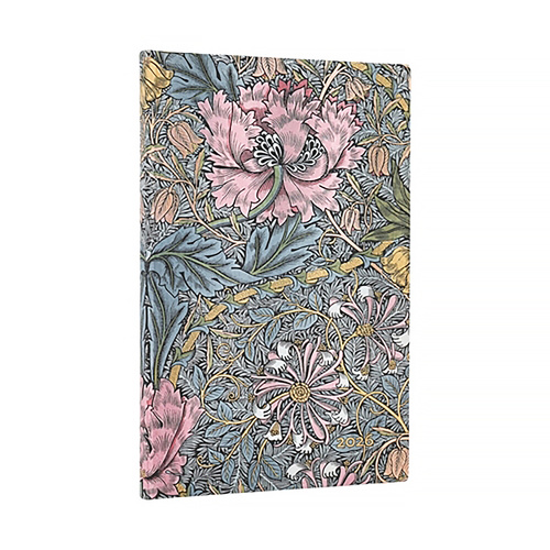 2026 Diary Paperblanks Maxi Week-At-A-Time Horizontal Flexi Morris Pink Honeysuckle