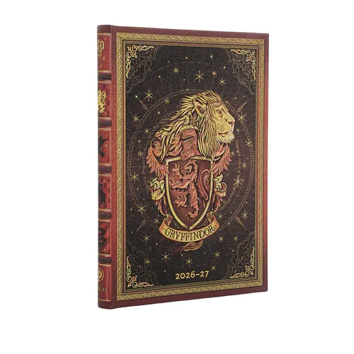 2026-2027 18-Month Diary Paperblanks Midi Week to View Hardcover GRYFFINDOR