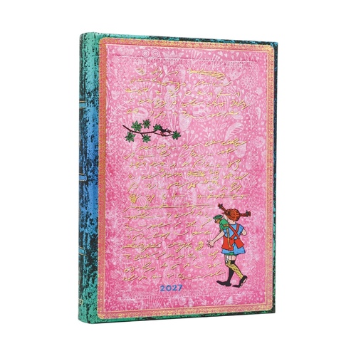 2027 Diary Paperblanks Astrid Lindgren, Pippi Longstocking Midi Day-At-A-Time Day Hardcover