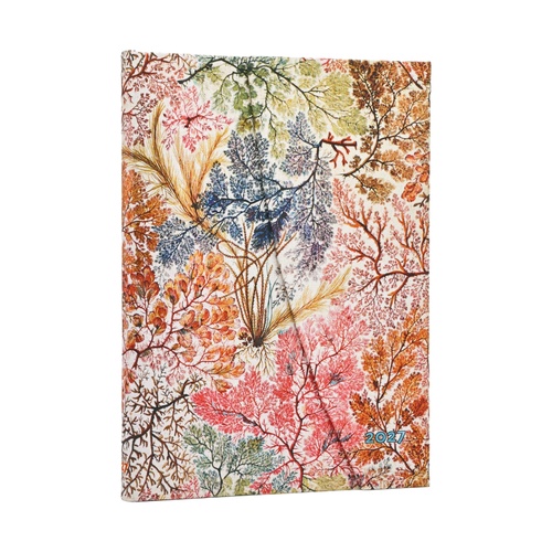 2027 Diary Paperblanks Anemone Midi Week-At-A-Time Horizontal Hardcover