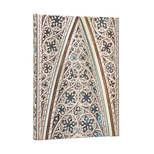 2027 Diary Paperblanks Vault of the Milan Cathedral Midi Week-At-A-Time Horizontal Hardcover