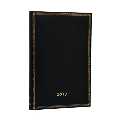 2027 Diary Paperblanks Black Edition Maxi Week-At-A-Time Horizontal Hardcover