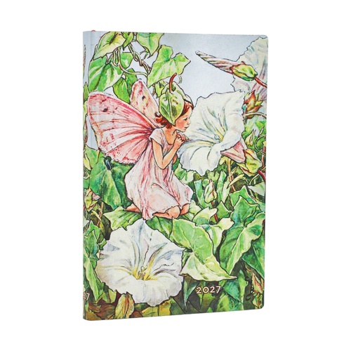 2027 Diary Paperblanks Bindweed Fairy Mini Week-At-A-Time Horizontal Flexi Softcover