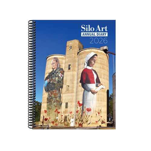 2026 Diary Silo Art A5 Week to View Spiral by Australian Silo Art Trail