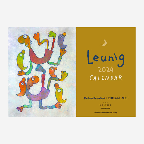 2022 Michael Leunig Horizontal Wall Calendar by The Age and The Sydney Morning Herald
