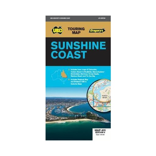 UBD Gregory's Sunshine Coast Map 405 8th ed 9780731932030