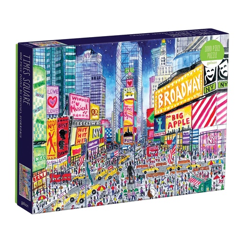 Galison Jigsaw Puzzle 1000 Piece Michael Storrings Times Square 