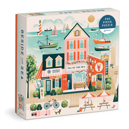 Galison Jigsaw Puzzle 500 Piece Beside the Sea