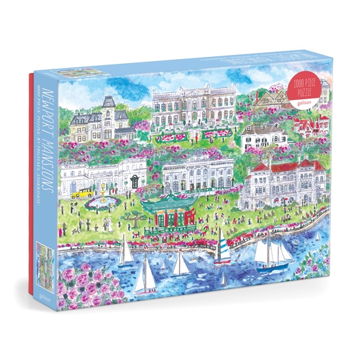 Galison Jigsaw Puzzle 1000 Piece Michael Storrings Newport Mansions