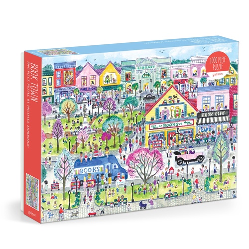 Galison Jigsaw Puzzle 1000 Piece Michael Storrings Book Town